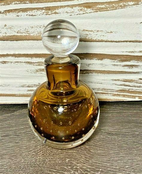 heavy glass perfume bottles.